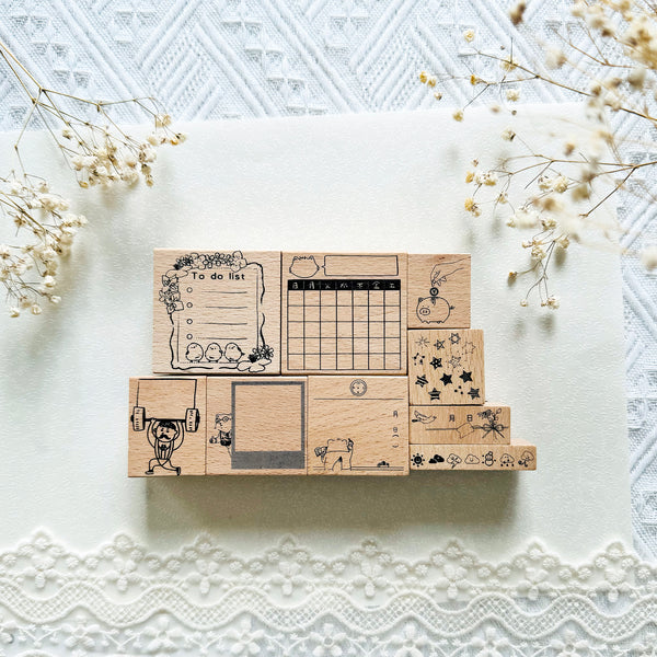 Yowoo Studio Rubber Stamp: Journal Label