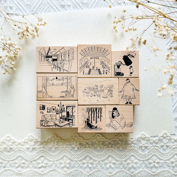 Yowoo Studio Rubber Stamp: Simple Life
