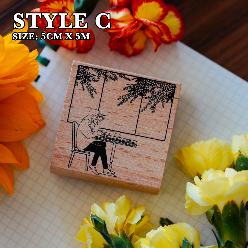 Yowoo Studio Rubber Stamp: Cozy Places 2
