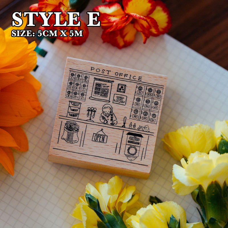 Yowoo Studio Rubber Stamp: Cozy Places 2