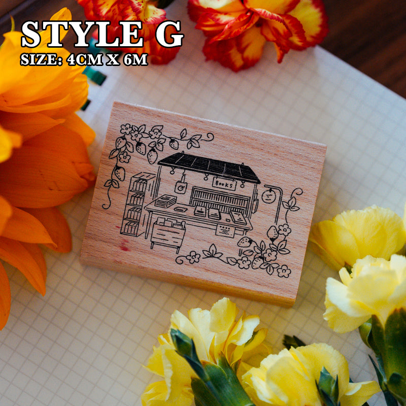 Yowoo Studio Rubber Stamp: Cozy Places 2