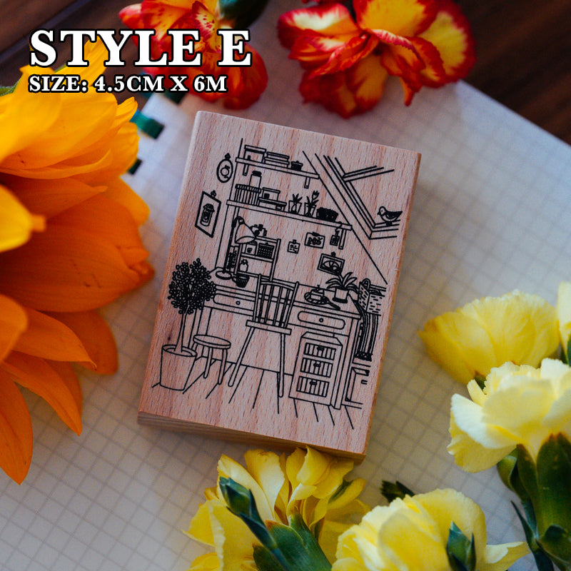 Yowoo Studio Rubber Stamp: Home Sweet Home