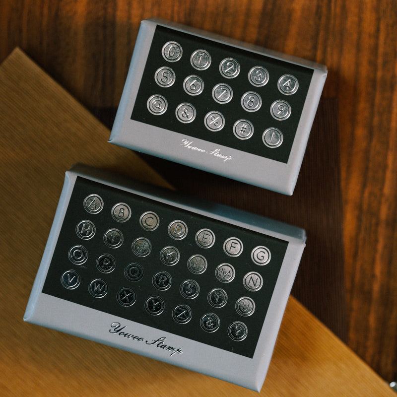 Yowoo Studio Rubber Stamp: Typewriter Keys – Papergame