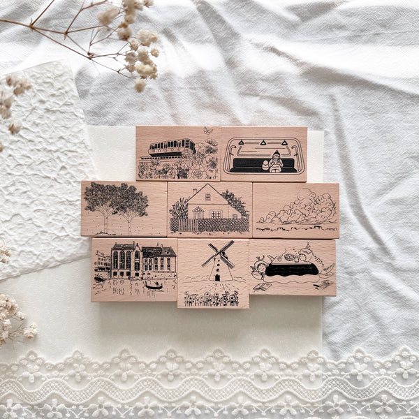 Yowoo Studio Rubber Stamp: Scenery