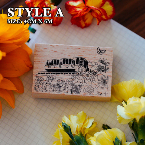 Yowoo Studio Rubber Stamp: Scenery