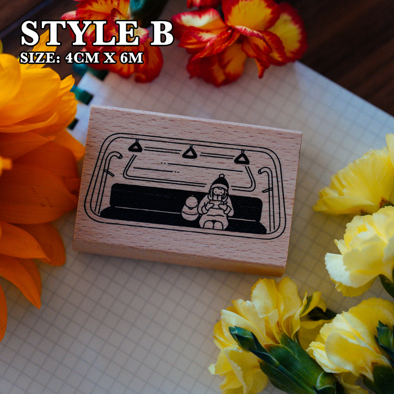 Yowoo Studio Rubber Stamp: Scenery