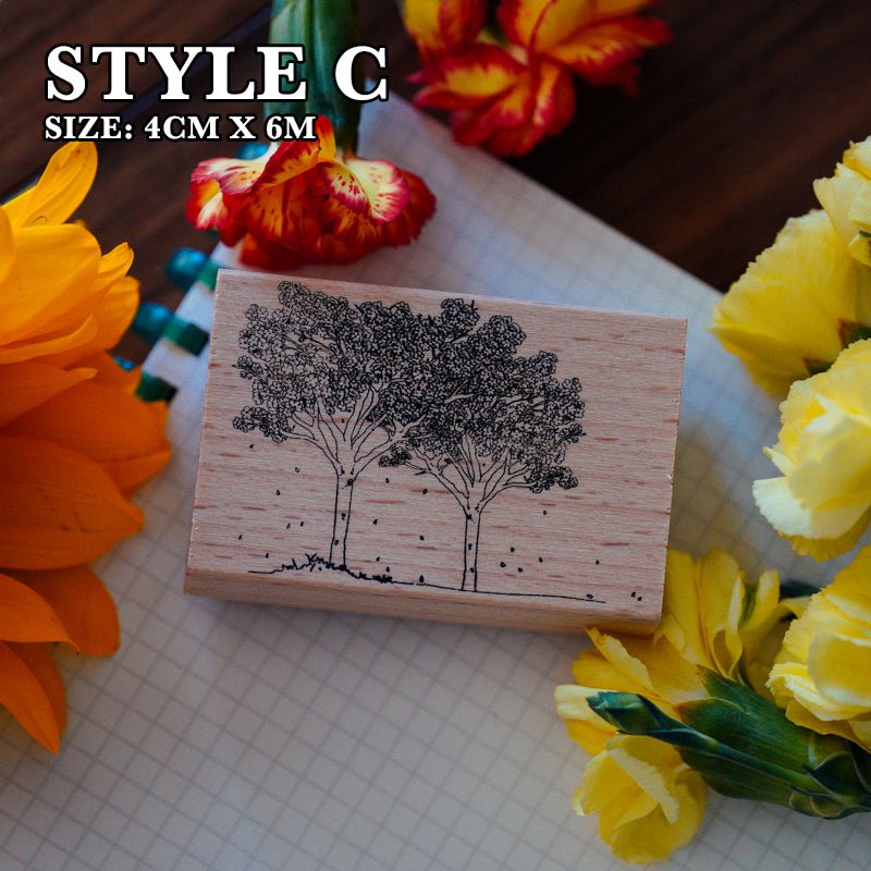 Yowoo Studio Rubber Stamp: Scenery