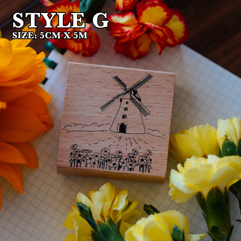 Yowoo Studio Rubber Stamp: Scenery