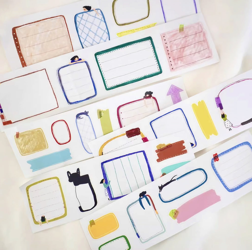 YuanQQ Sticker Tape: Doodle Frames