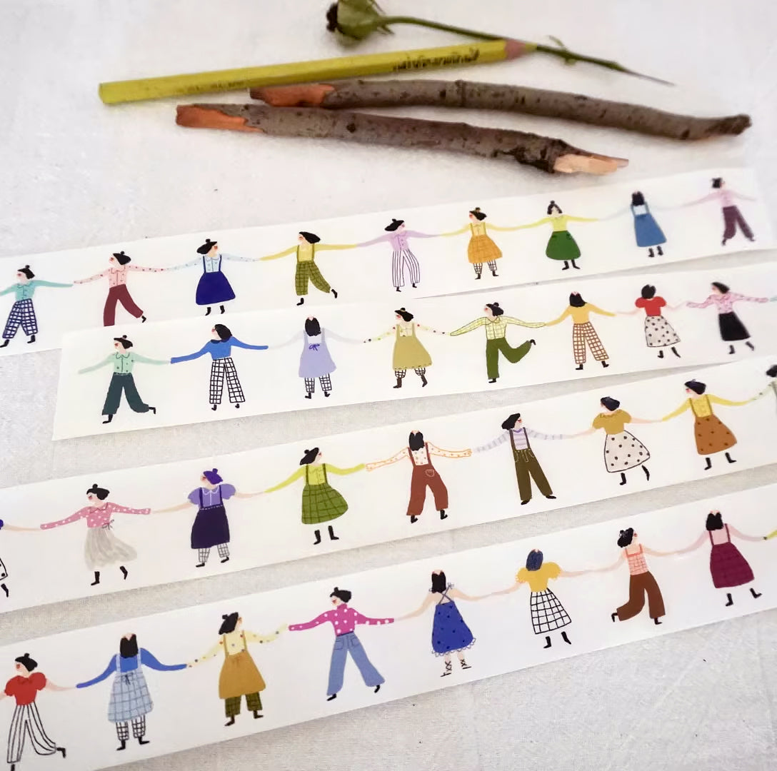 YuanQQ Sticker Tape: Holding Hands