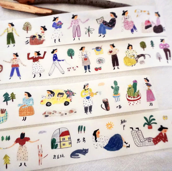 YuanQQ Sticker Tape: Leisure