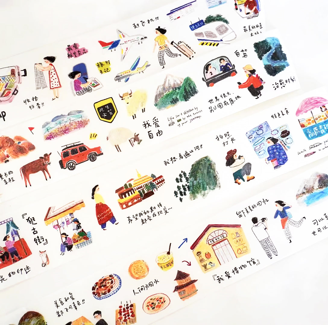 YuanQQ Sticker Tape: About Travel