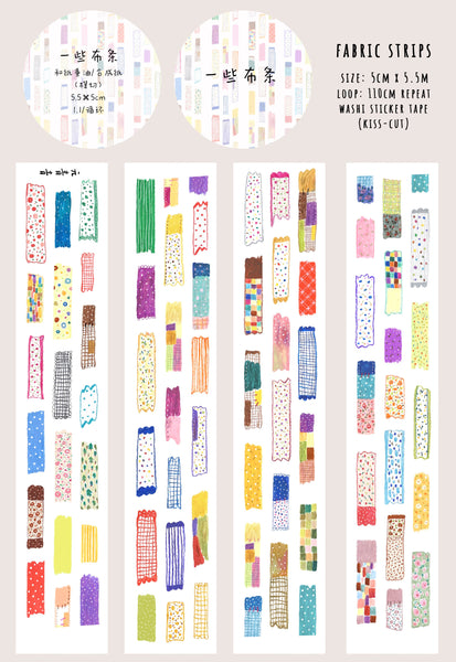 YuanQQ Sticker Tape: Fabric Strips