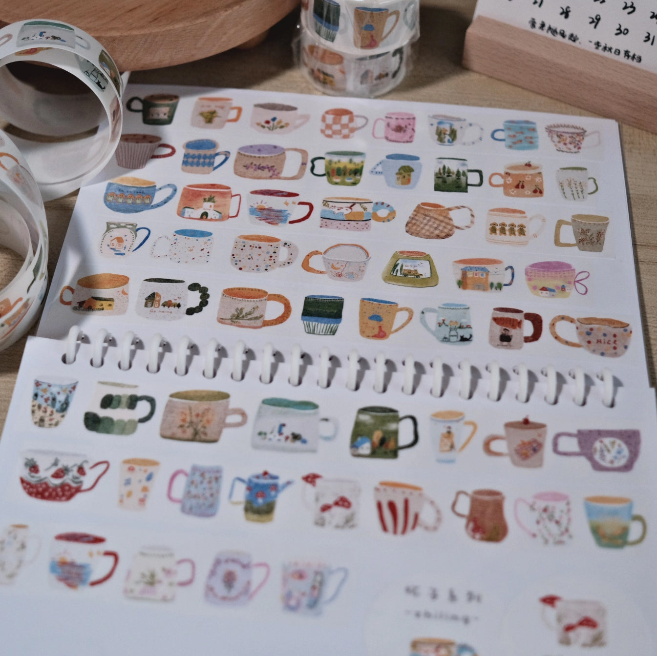 Zhiling Studio Washi Tape: Little Mugs