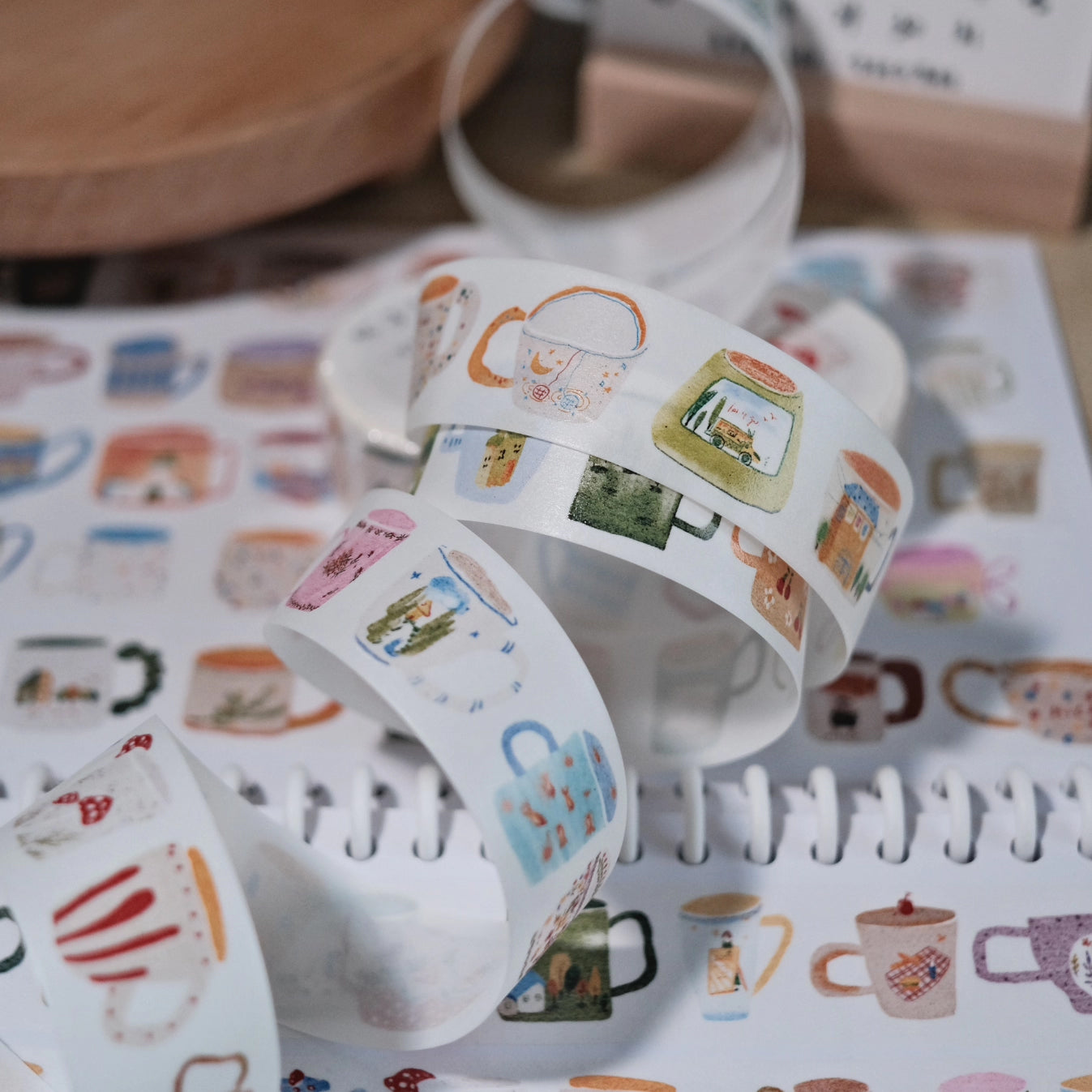 Zhiling Studio Washi Tape: Little Mugs
