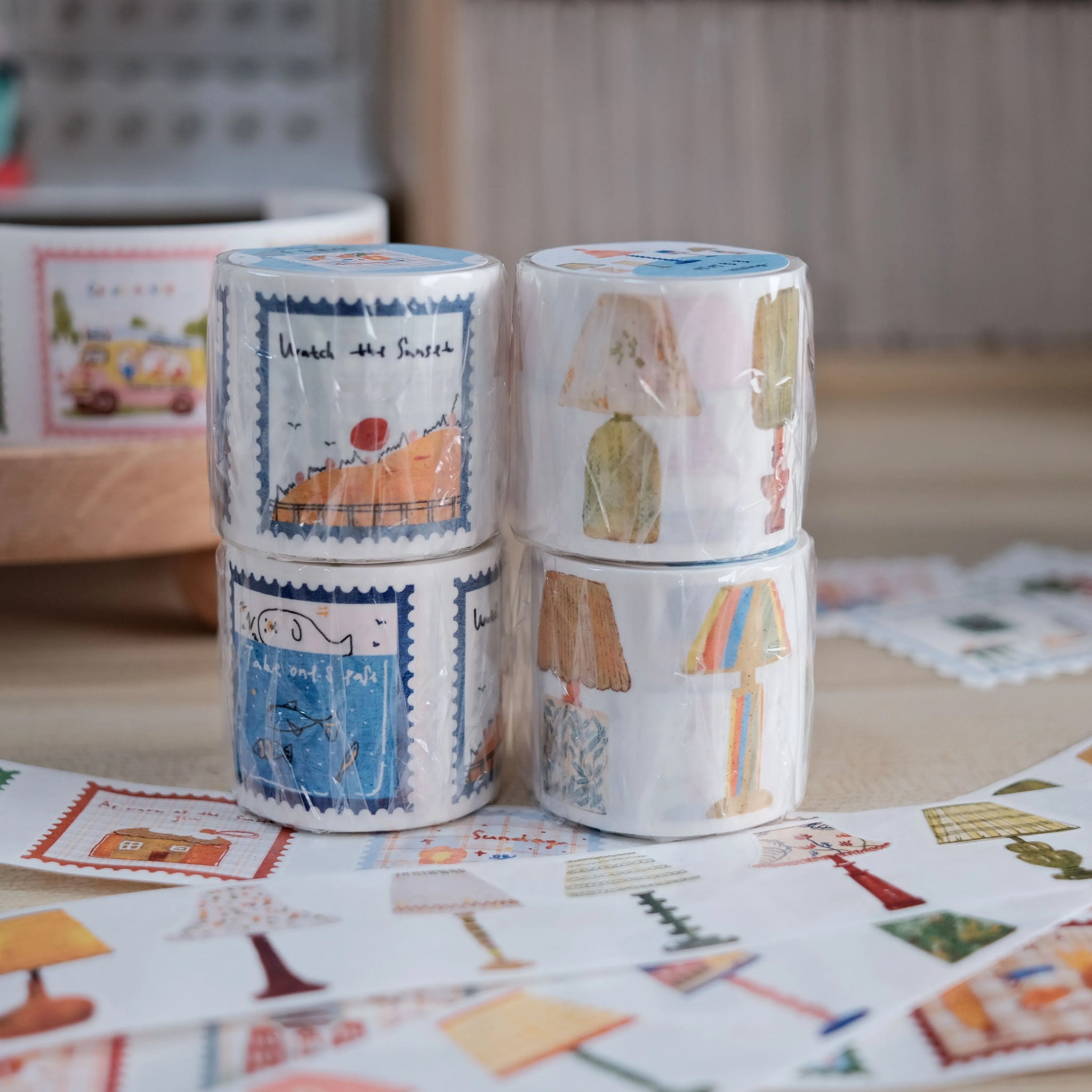 Zhiling Studio Washi Sticker Tape: Lots of Lamps