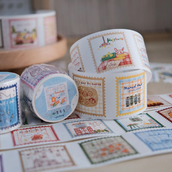 Zhiling Studio Washi Sticker Tape: Lots of Stamps