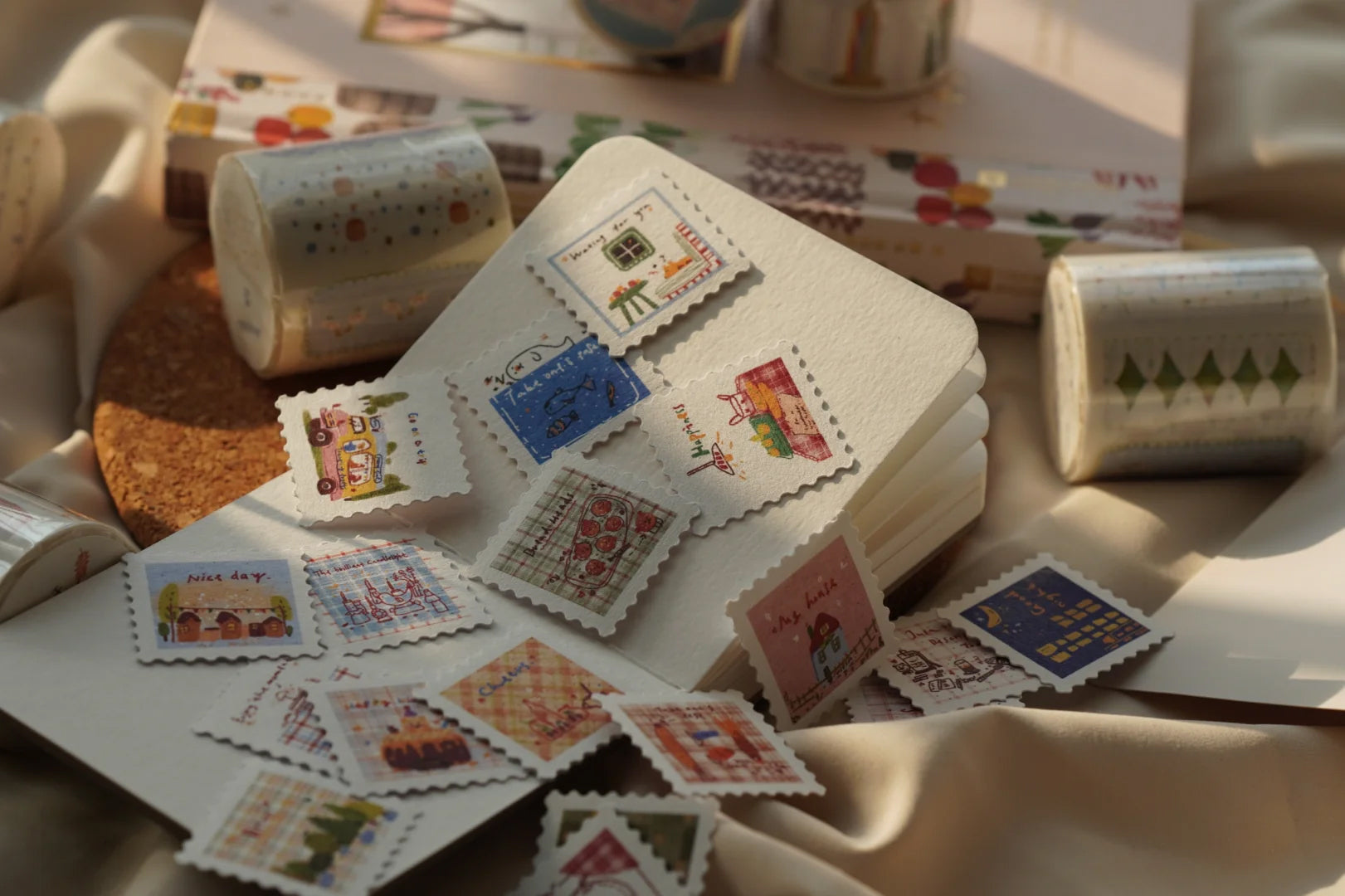 Zhiling Studio Washi Sticker Tape: Lots of Stamps