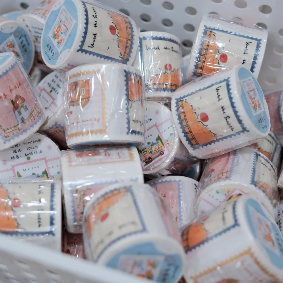 Zhiling Studio Washi Sticker Tape: Lots of Stamps