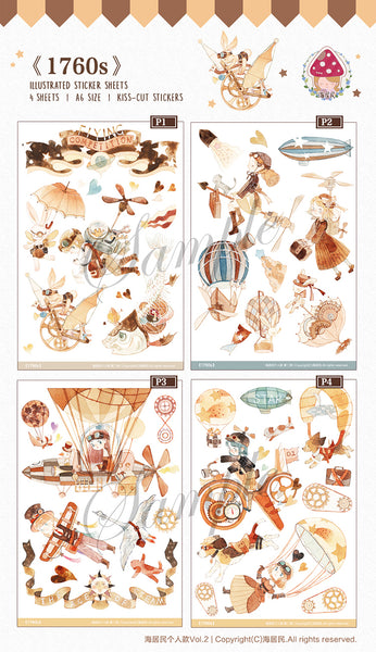 Lemontree Product: 1760s Stickers Sheet