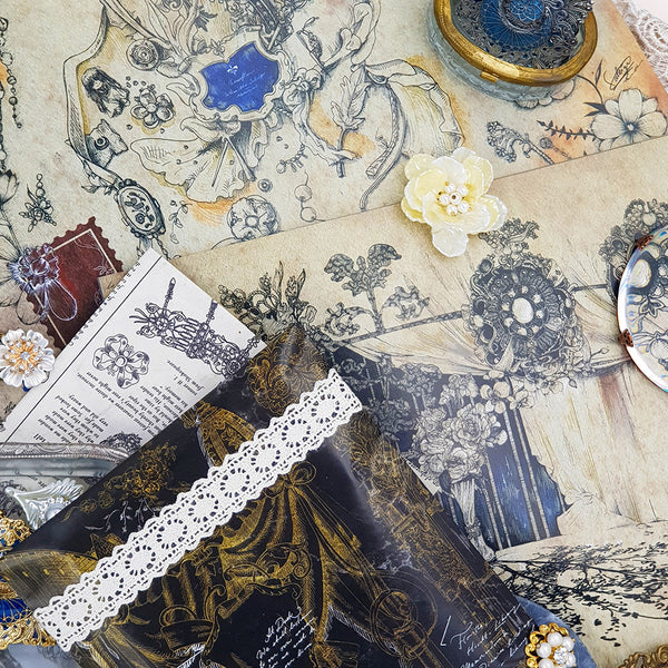 Saleign's Lair Wrapping Paper: Chateau de Sable