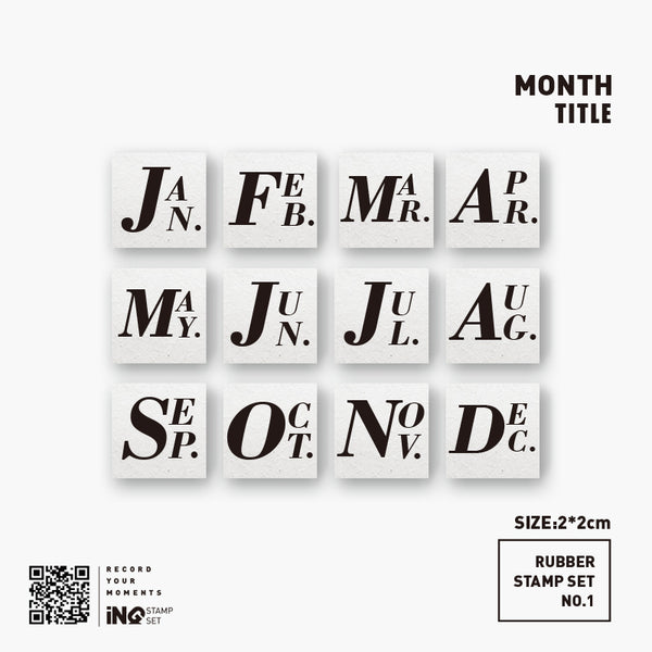 7ULY Rubber Stamp: Calendar