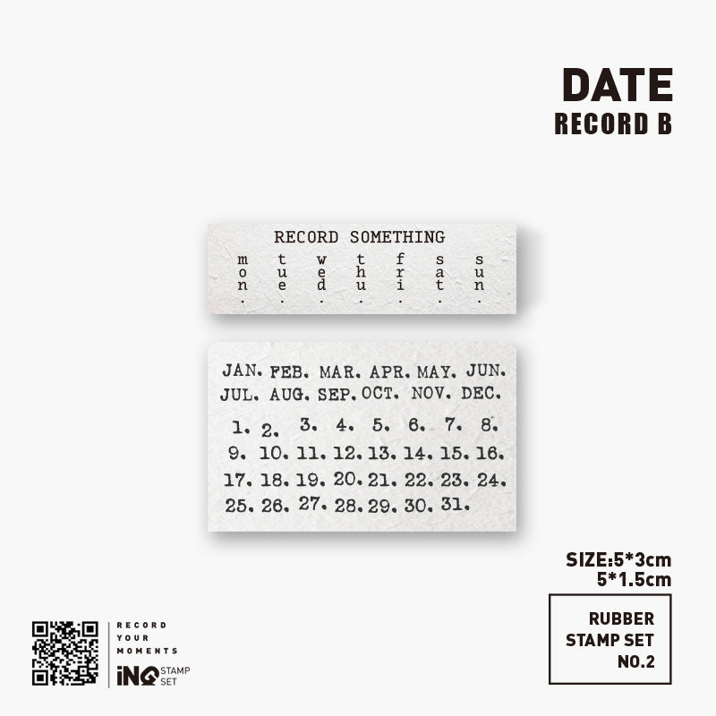 7ULY Rubber Stamp: Calendar