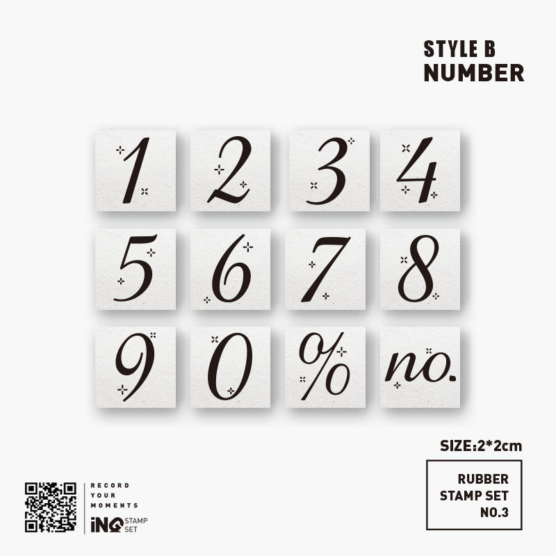  Rubber Stamp Numbers