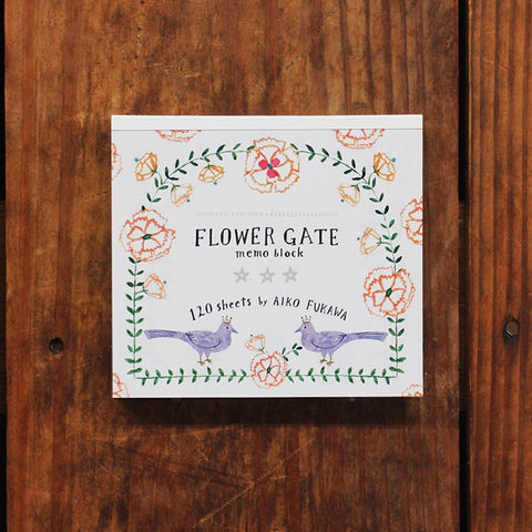 Cozyca Memo Block: Flower Gate