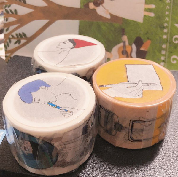 Aiya Bungu Washi Tape: Stationery Girls
