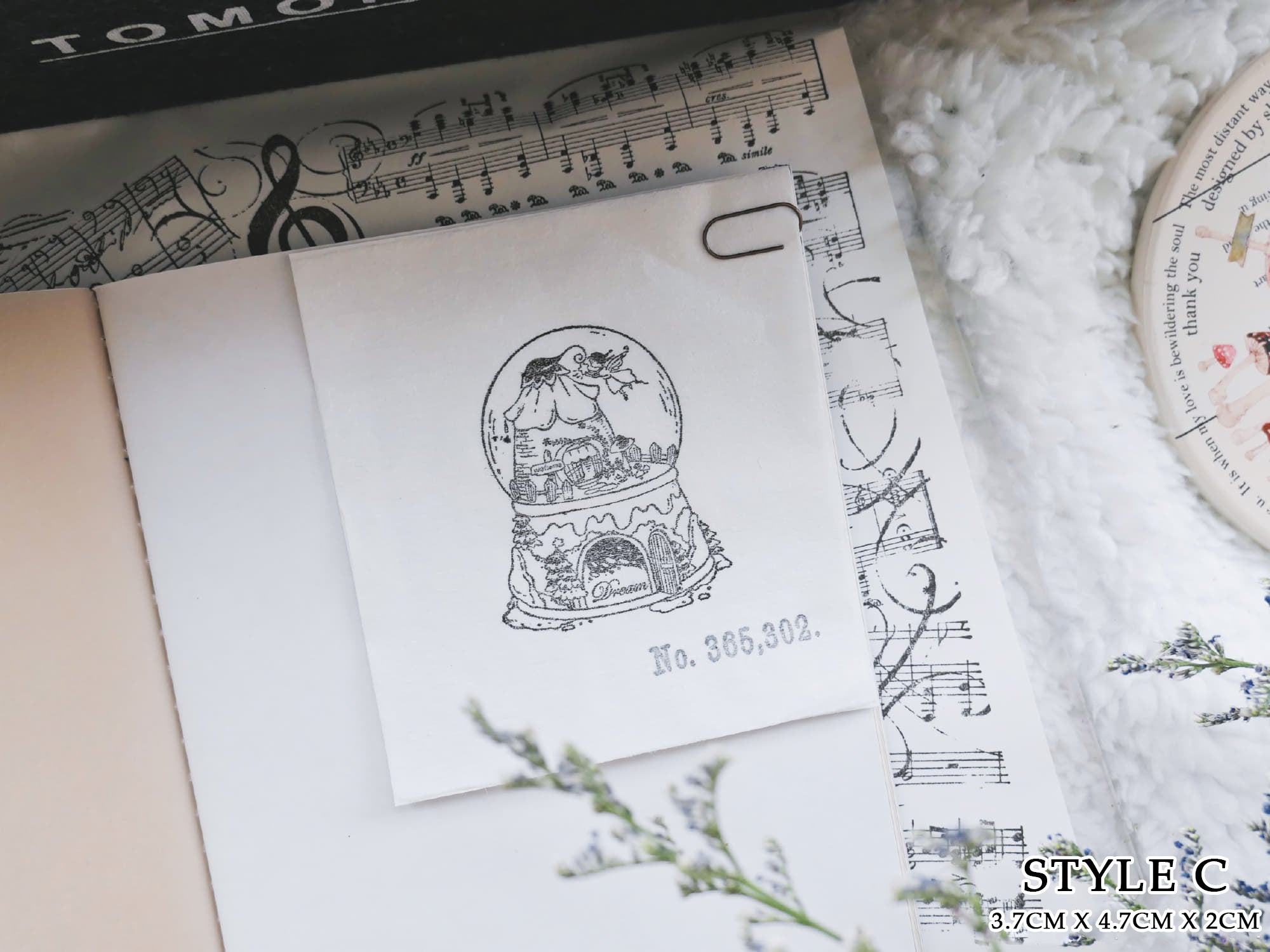 Anna Stationery: World Inside a Snow Globe Series Stamps