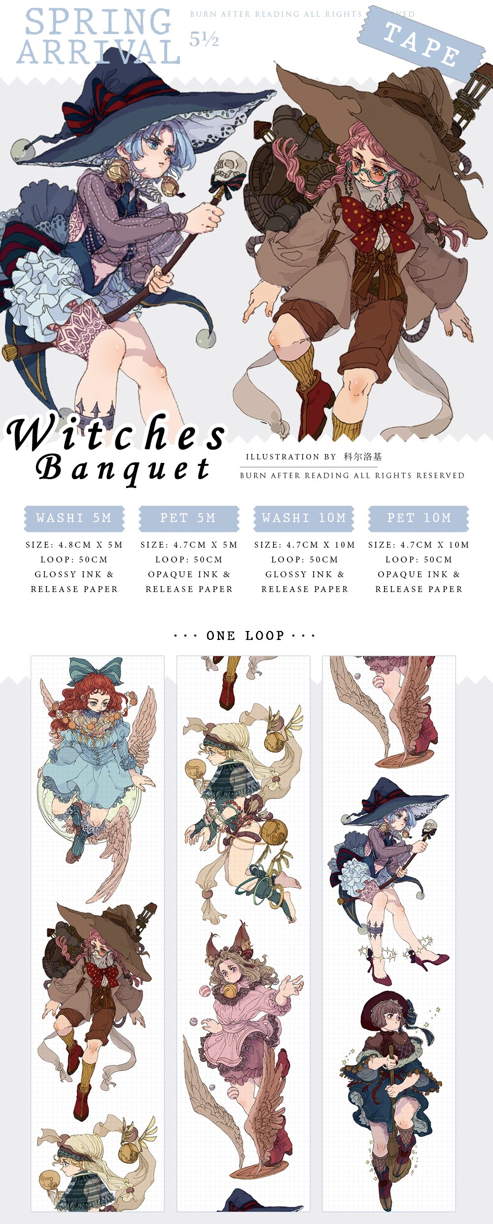 Burn After Reading: Witches' Banquet Masking Tape
