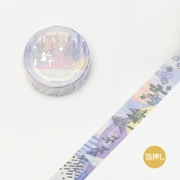 BGM Washi Tape: Pastel Forest