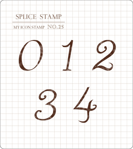 MU Lifestyle Splice Stamp: Numbers (Curly)