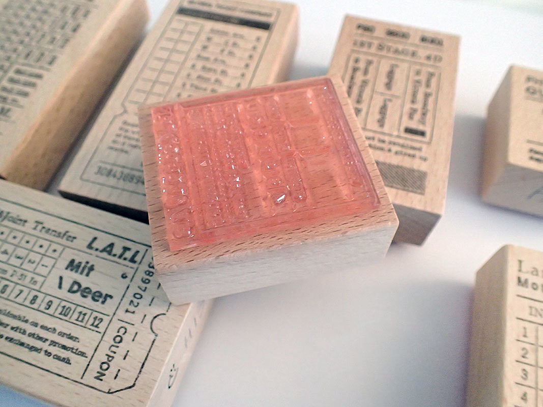Transit Tickets Wooden Stamps