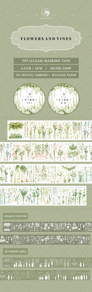 Benchu Studio Tape Sample: Flowers and Vines