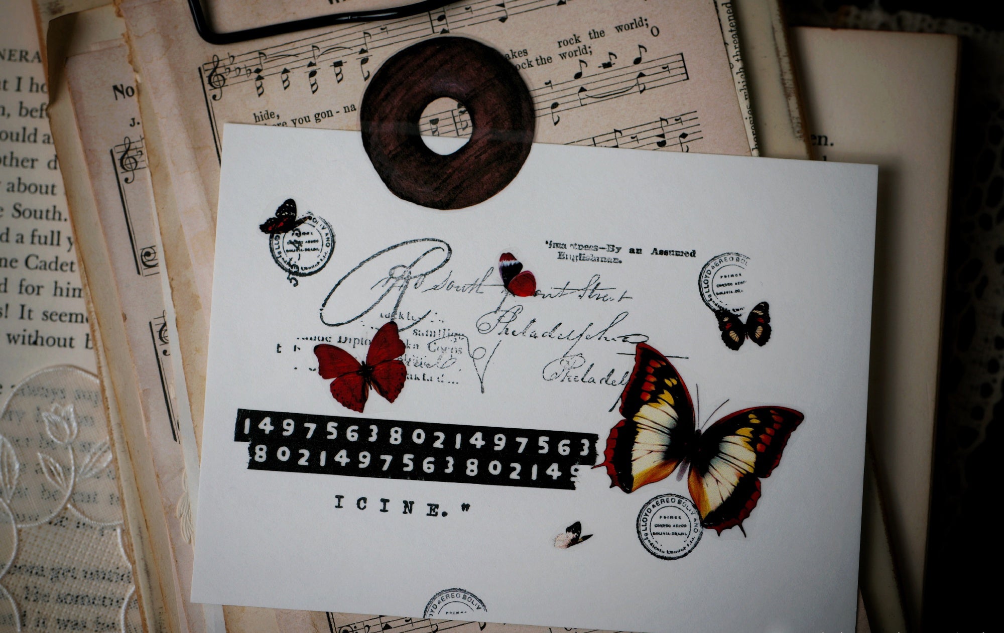 Benchu Studio Masking Tape: Lots of Butterflies