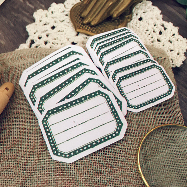 Blank Labels & Tags Paper Die-Cuts