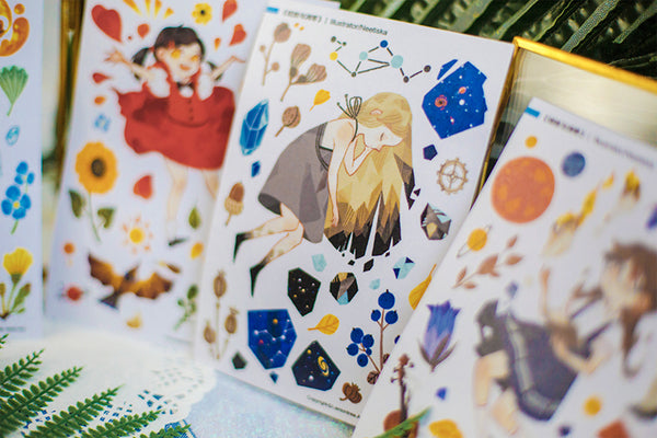 Lemontree Product: Bloom And Wilt Stickers Sheet