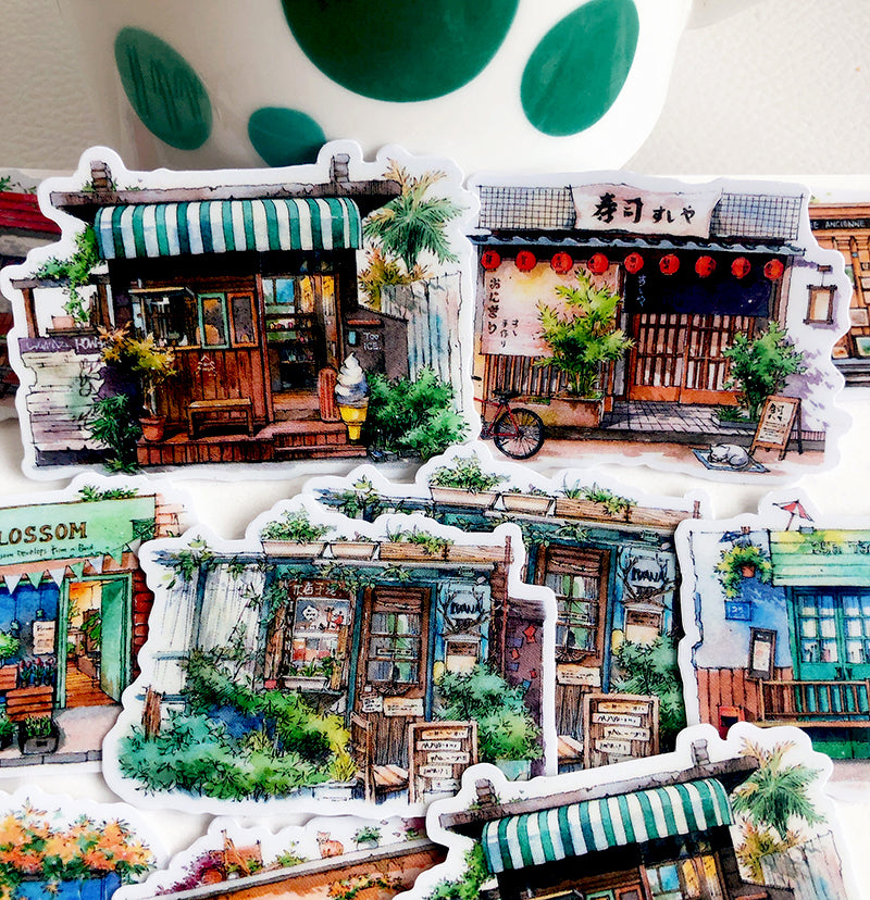 Sticker. Shop Background Boutique Shop Sticker Pack C – Papergame