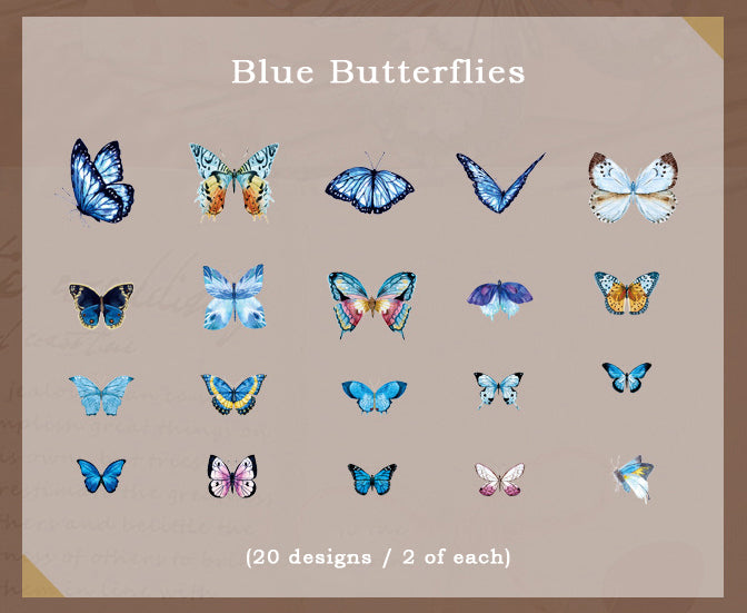 Butterfly Specimen Clear Stickers