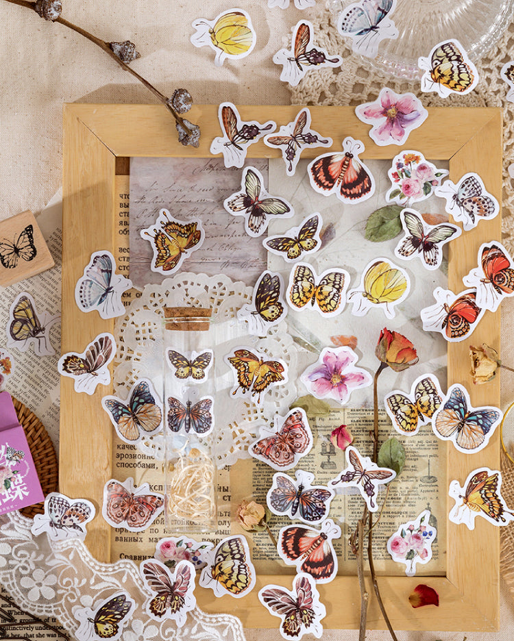Butterfly Garden Box Sticker Set