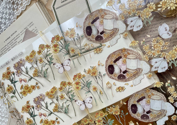 Castle of Clouds Clear Tape: Wild Daisies