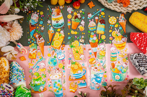 Cat Knows All Masking Tape: Bunny Ice Dessert