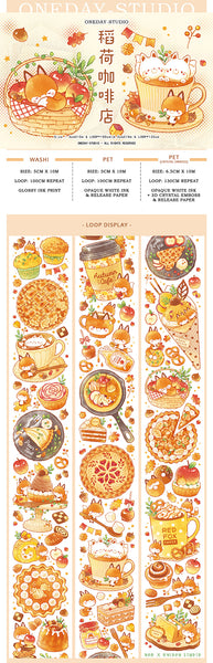Cat Knows All Tape Sample: Animals and Food Series