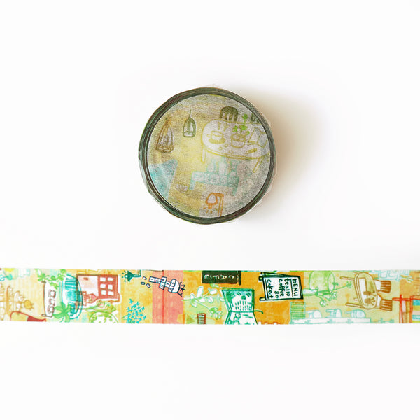 Chamil Garden x Round Top Washi Tape: Coffee Shop (MTW-1312-037)