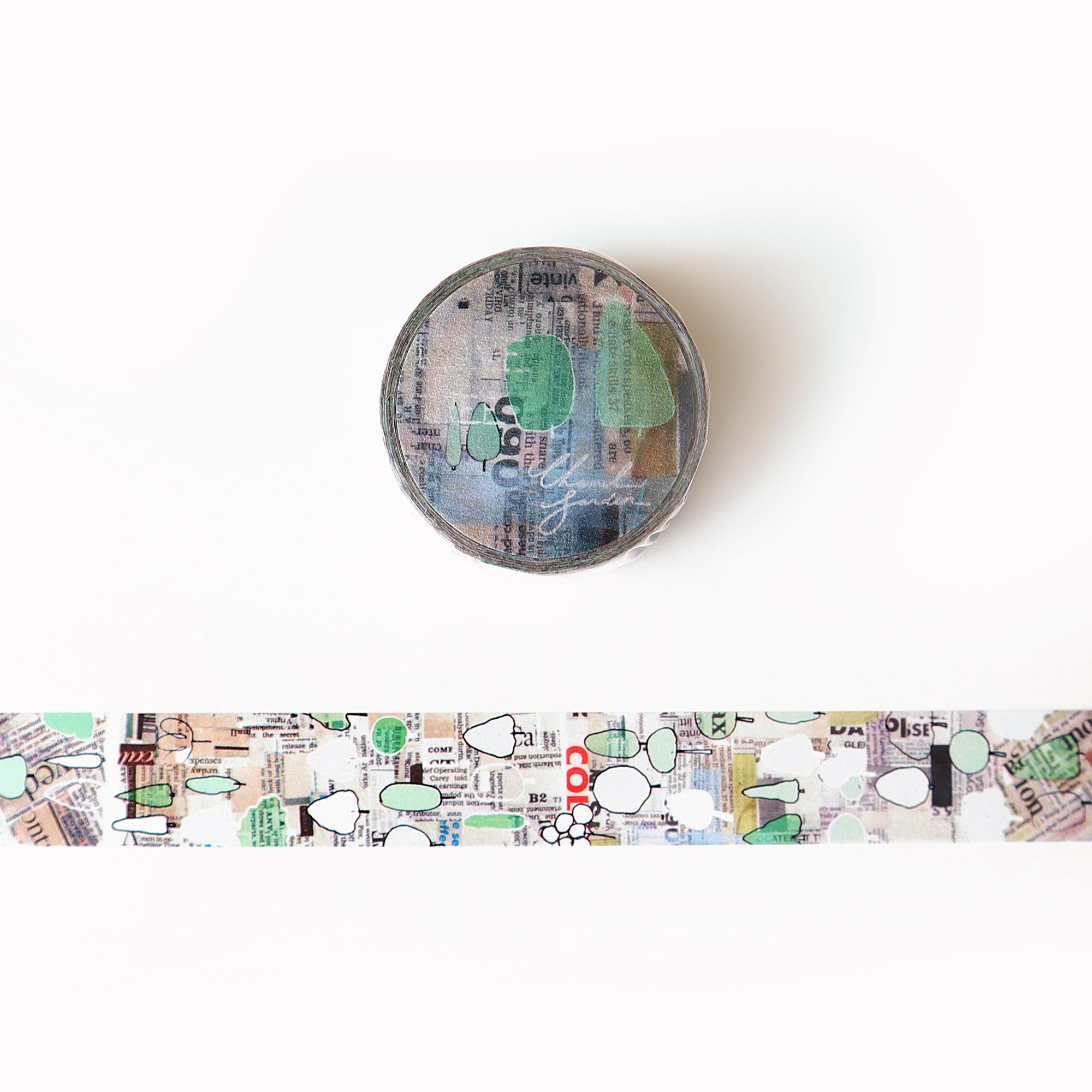 Chamil Garden x Round Top Washi Tape: Green (MTW-CH-058)