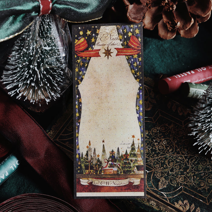 Christmas Memo Paper: Silent Night and Winter Village