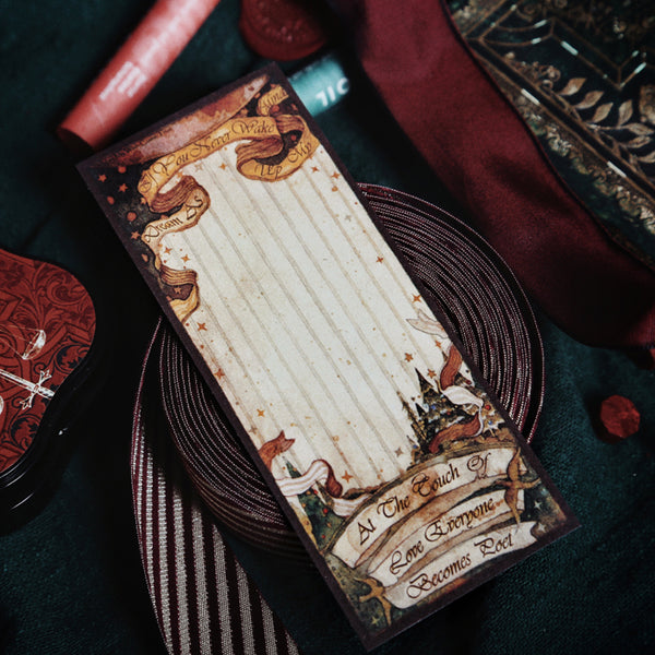 Christmas Memo Paper: Silent Night and Winter Village