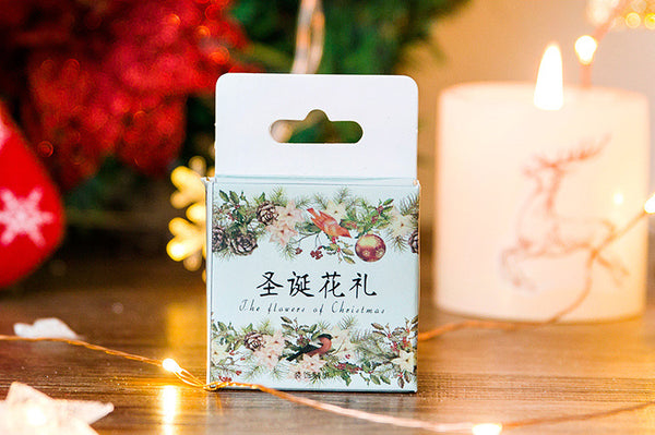 Christmas Wreaths Box Sticker Set